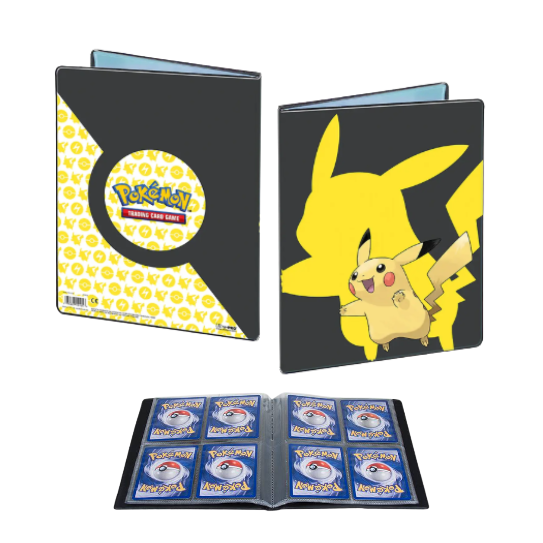 Portafolio De 4 Bolsillos Cartas Pokemon - Pikachu