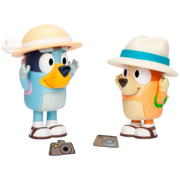 Bluey Set 2 Figuras - En vacaciones