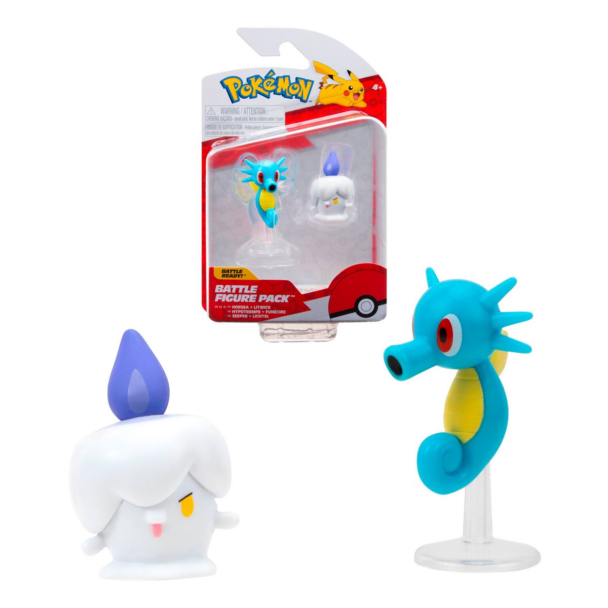 Figura Pokemon Battle Figure Horsea y Litwick