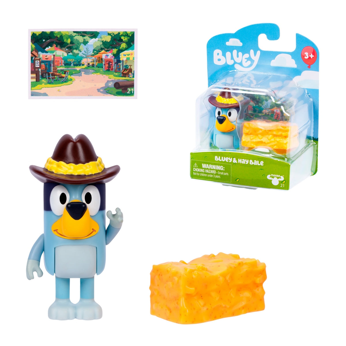 Figura: Bluey - Bluey y Fardo de heno