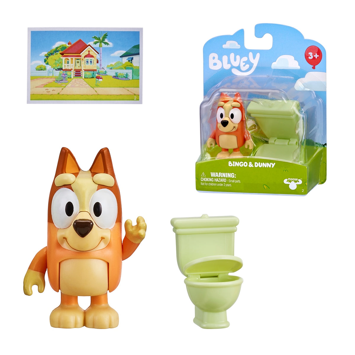 Figura: Bluey - Bingo y W.C