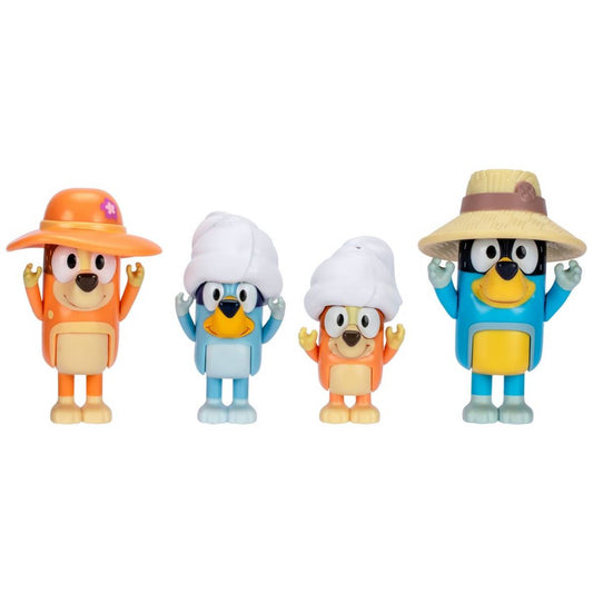 Bluey Set 4 Figuras - Family Trip