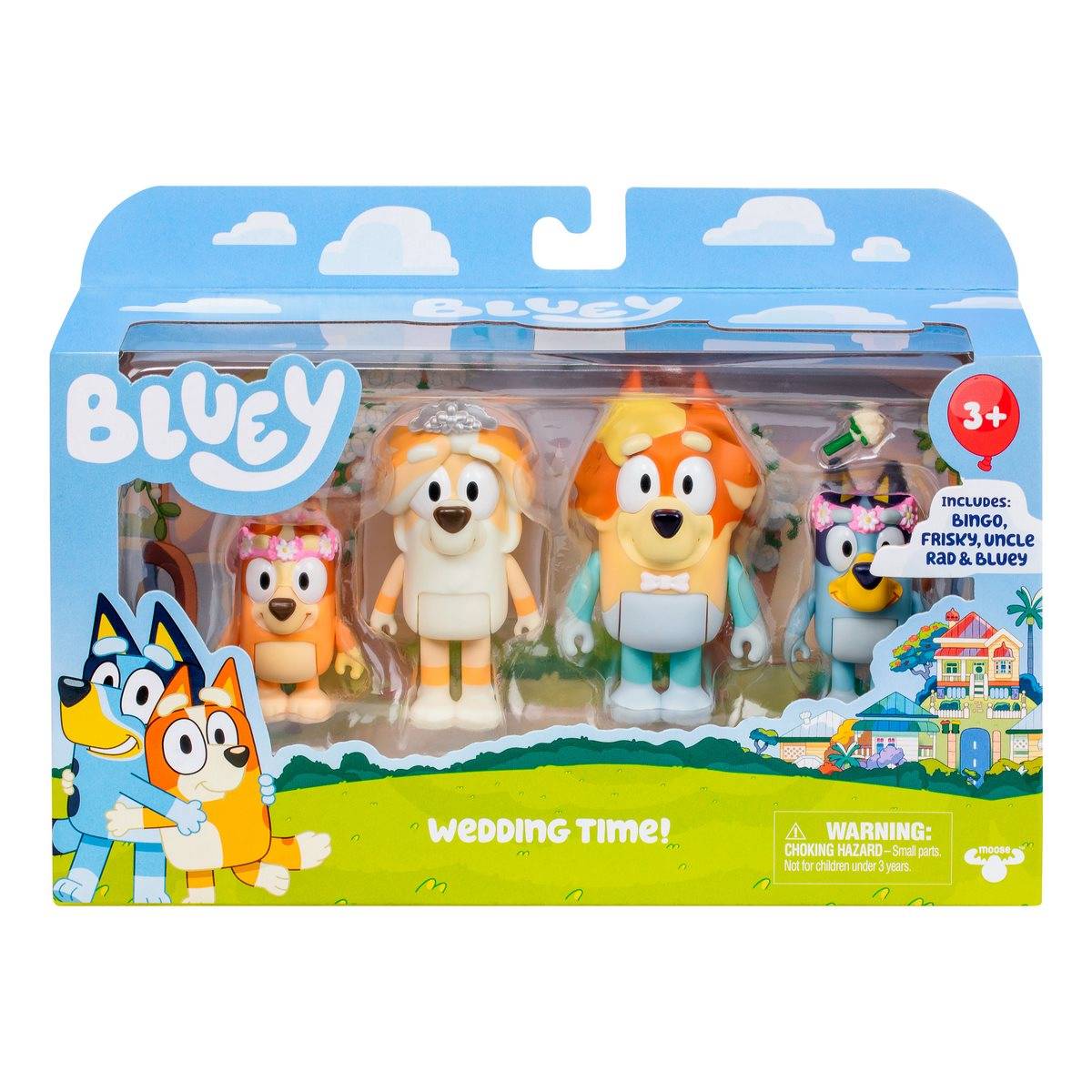 Bluey Set 4 Figuras - Wedding Time!