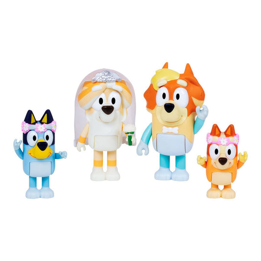 Bluey Set 4 Figuras - Wedding Time!