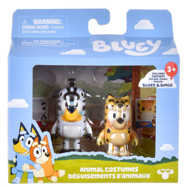 Bluey Set 2 Figuras - Disfraces de animales