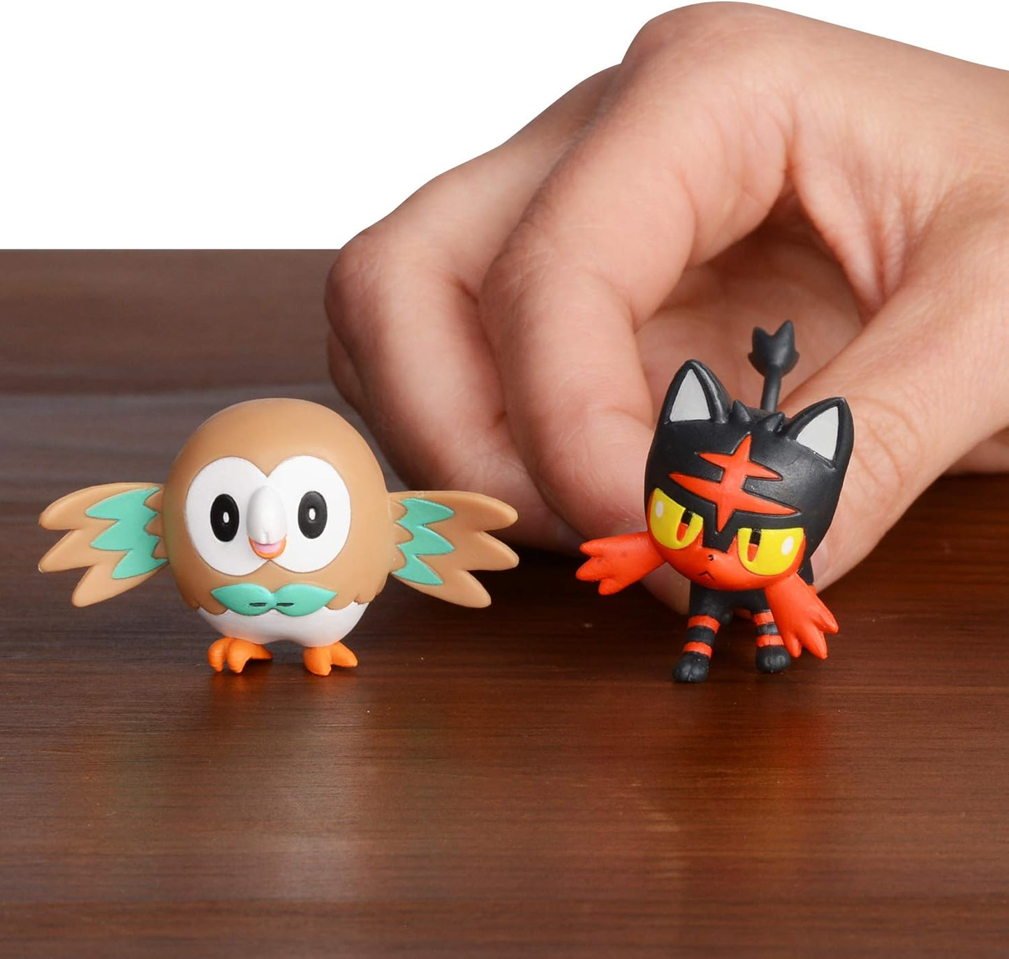 Figura: Pack de Batalla Pokémon - Rowlet & Litten