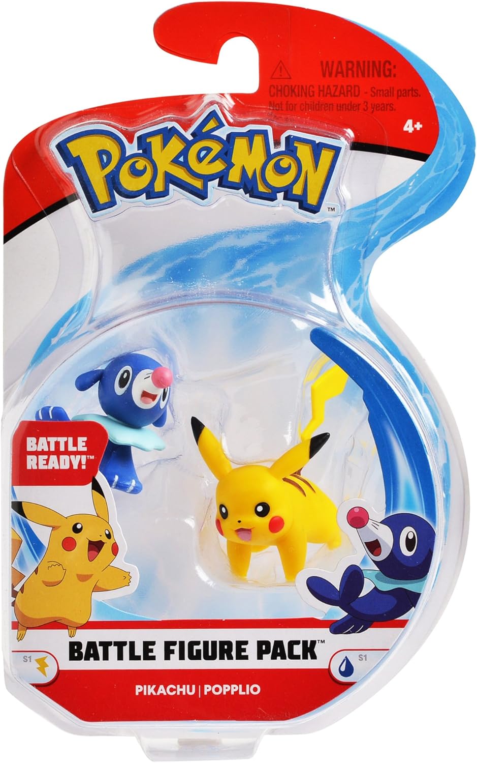 Figura: Pack de Batalla Pokémon - Pikachu & Popplio