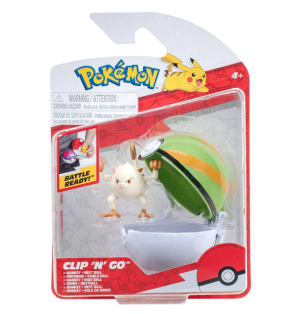 Figura: CLIP 'N' GO - Mankey + Nido Ball