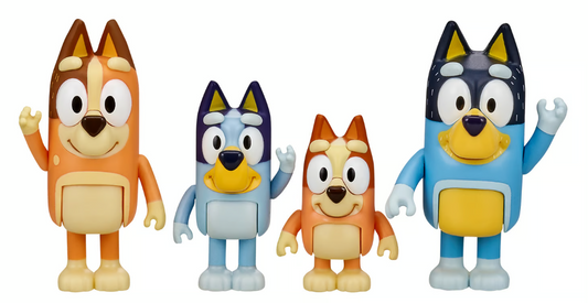 Bluey Set 4 Figuras - Bluey & Family