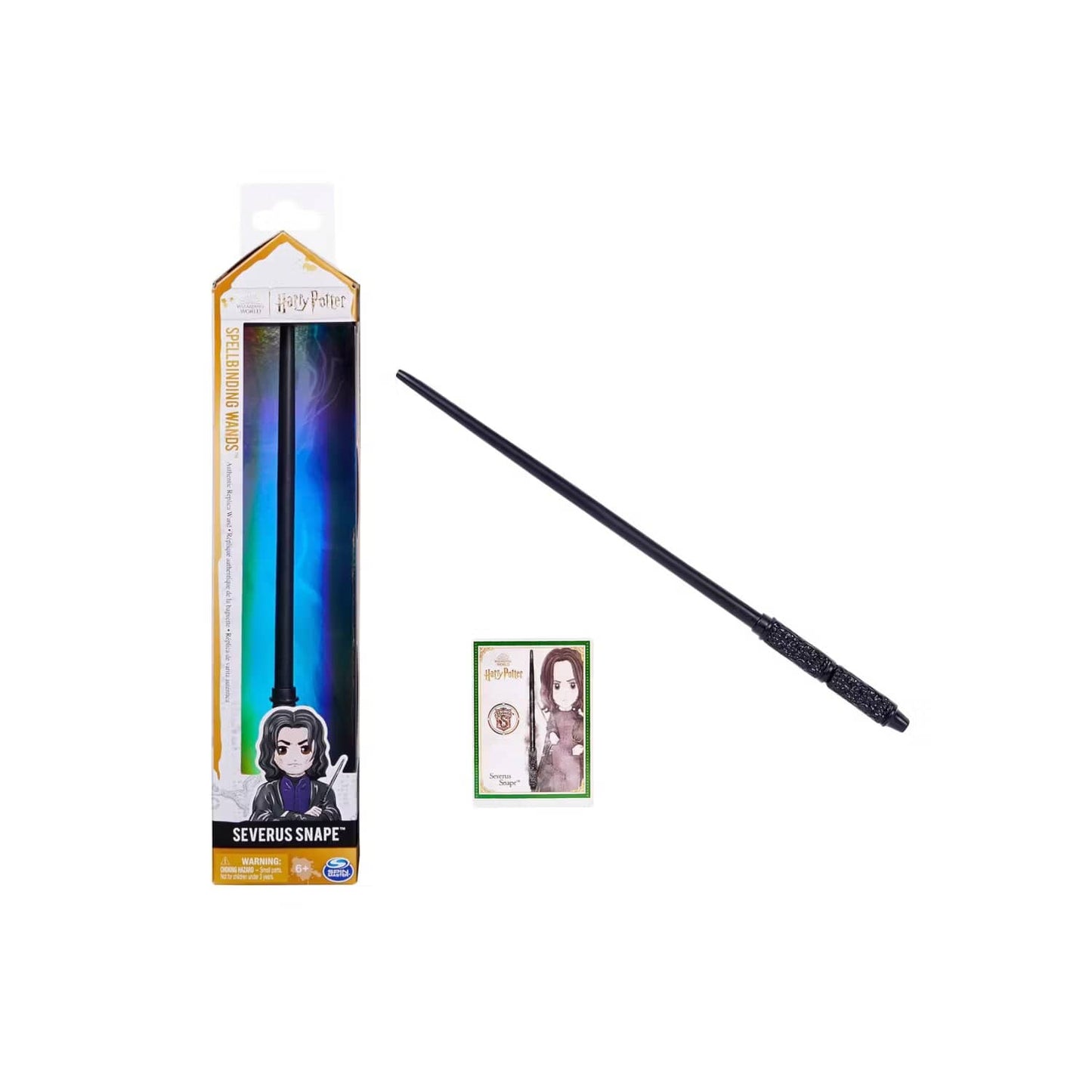 Harry Potter Varita Con Tarjeta De Hechizo - Severus Snape