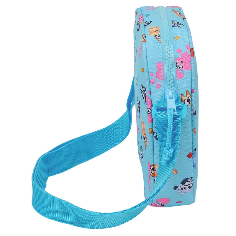 Bolso bandolera Bluey Tamaño: 16x4x18cm. Bandolera ajustable.