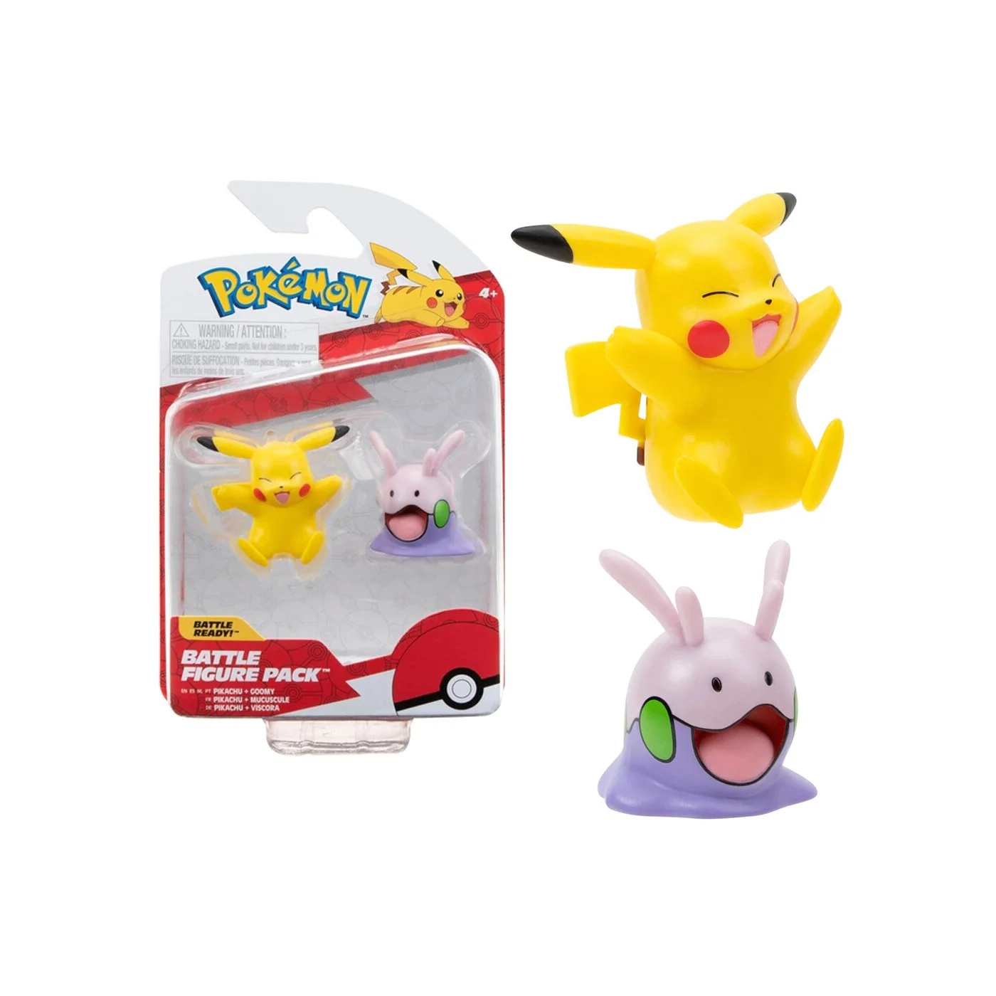 Figura Pokémon Battle Figure Pikachu y Goomy