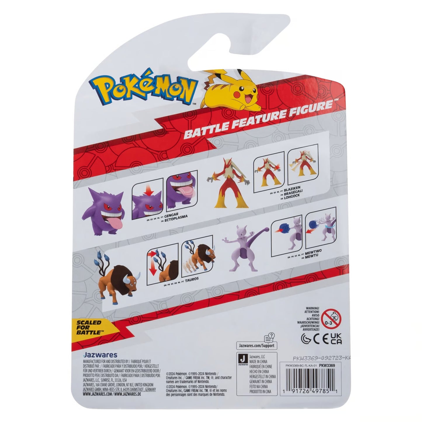 Figura Tauros - Pokemon Pack 11cm ASST