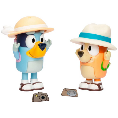 Bluey Set 2 Figuras - En vacaciones