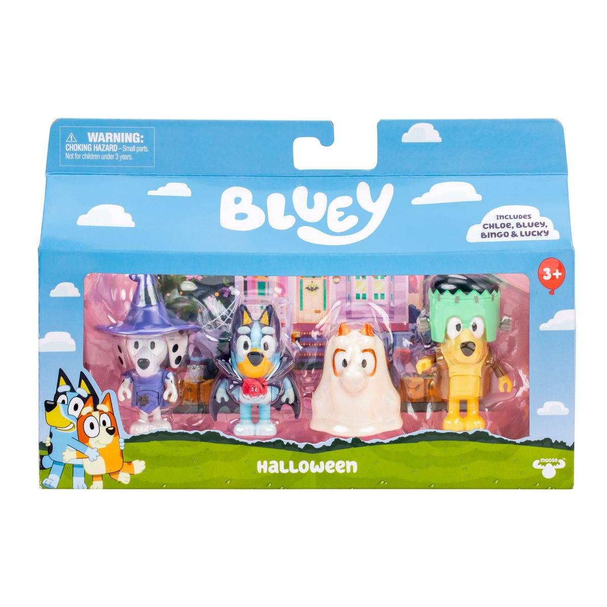Bluey Set 4 Figuras - Halloween