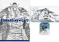 Ichiban Kuji ONE PIECE: Carpeta de plástico transparente A4 con Sticker y Estuche para mascarilla - Edward Newgate