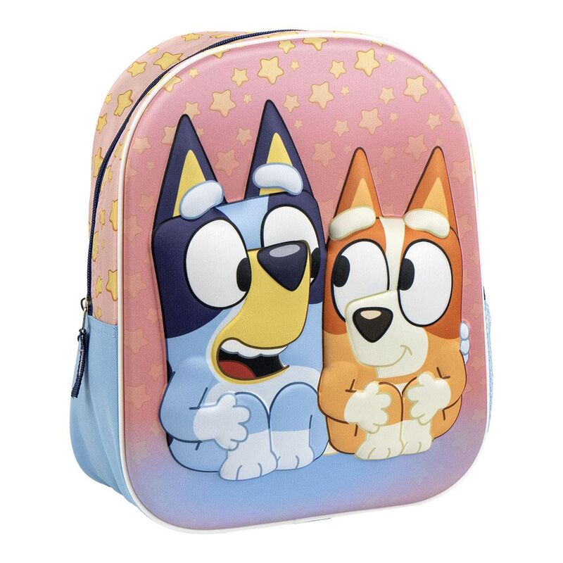 Mochila 3D Bluey y Bingo: ¡Aventuras Estelares!